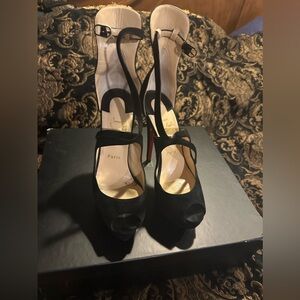 Christian Louboutin Marlenalta 150 Veau Velous Heels- 38.5